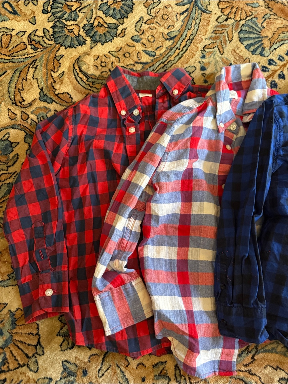 Lot of 3 boys 5y button down shirts mayoral and j crew - Picture 2 of 3